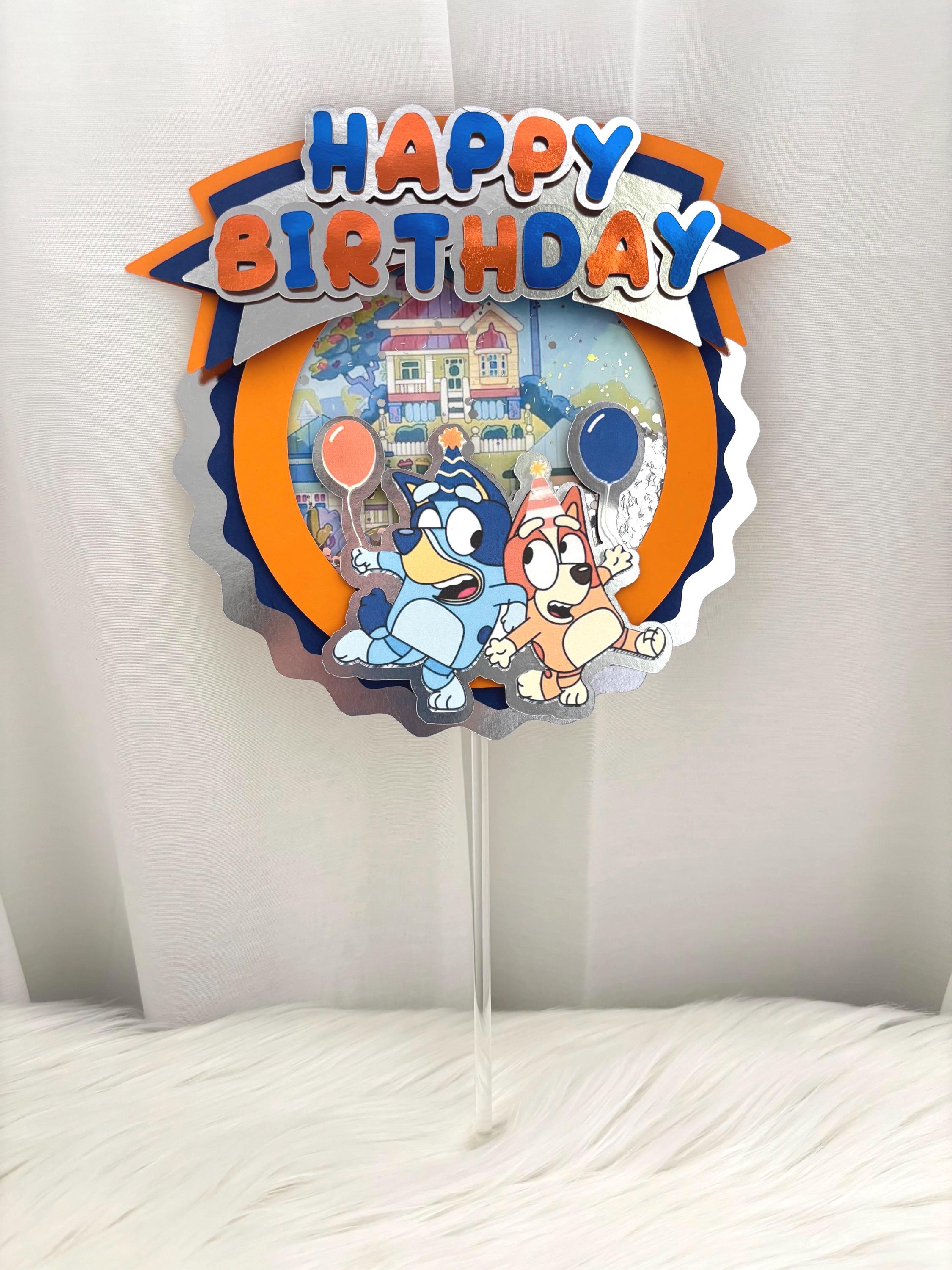 Bluey & Bingo Shaker Cake Topper