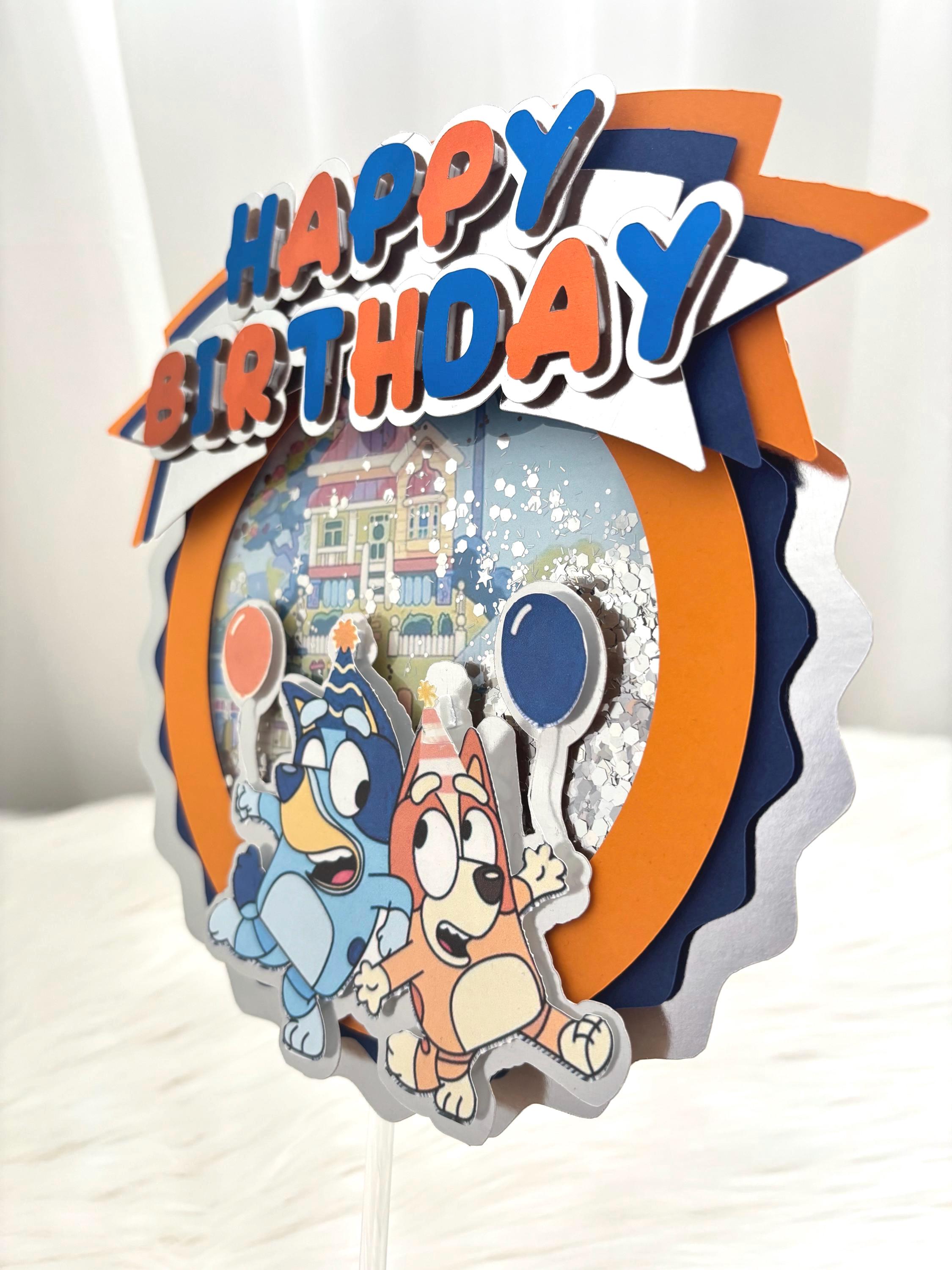 Bluey & Bingo Shaker Cake Topper
