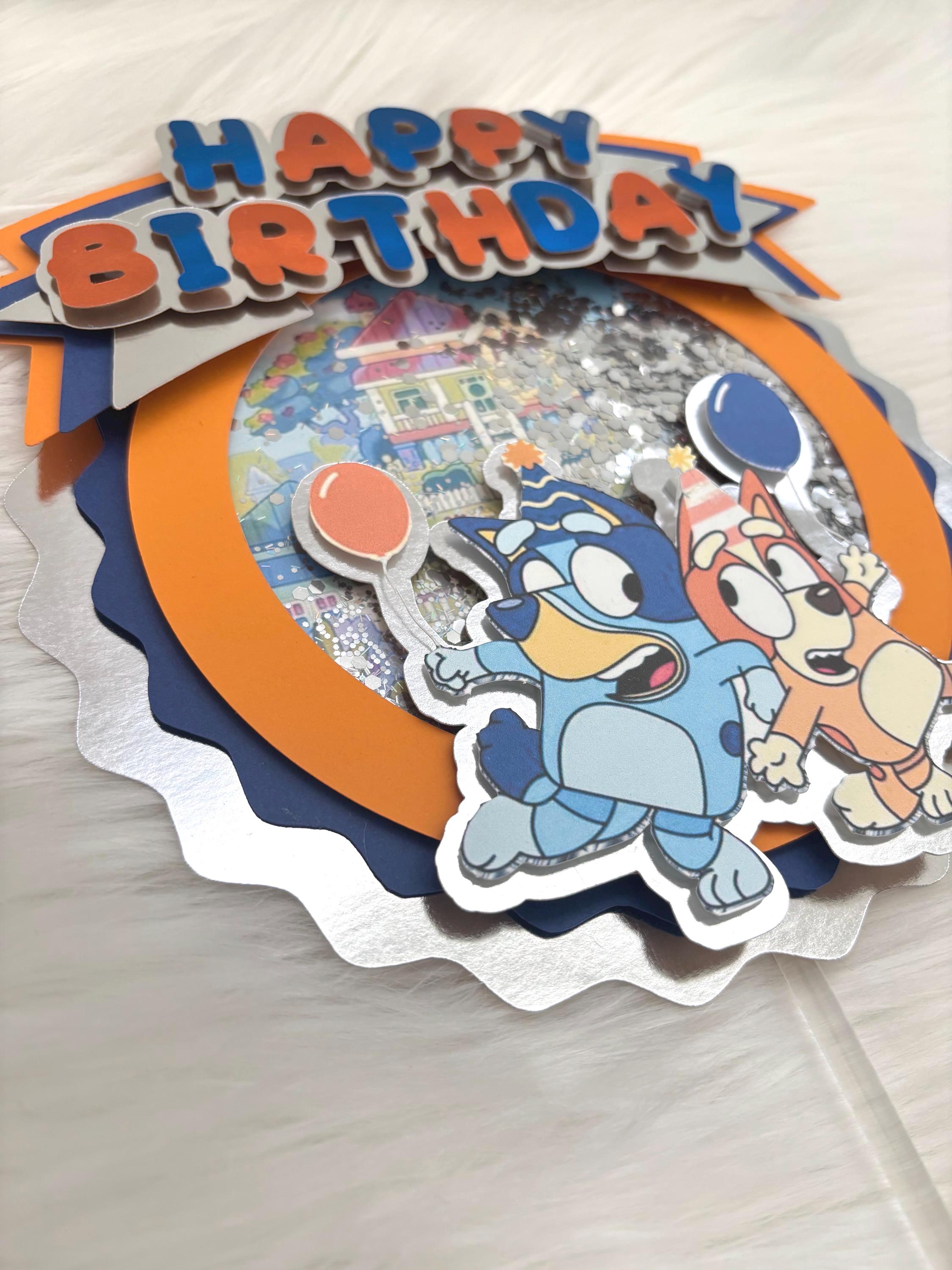 Bluey & Bingo Shaker Cake Topper
