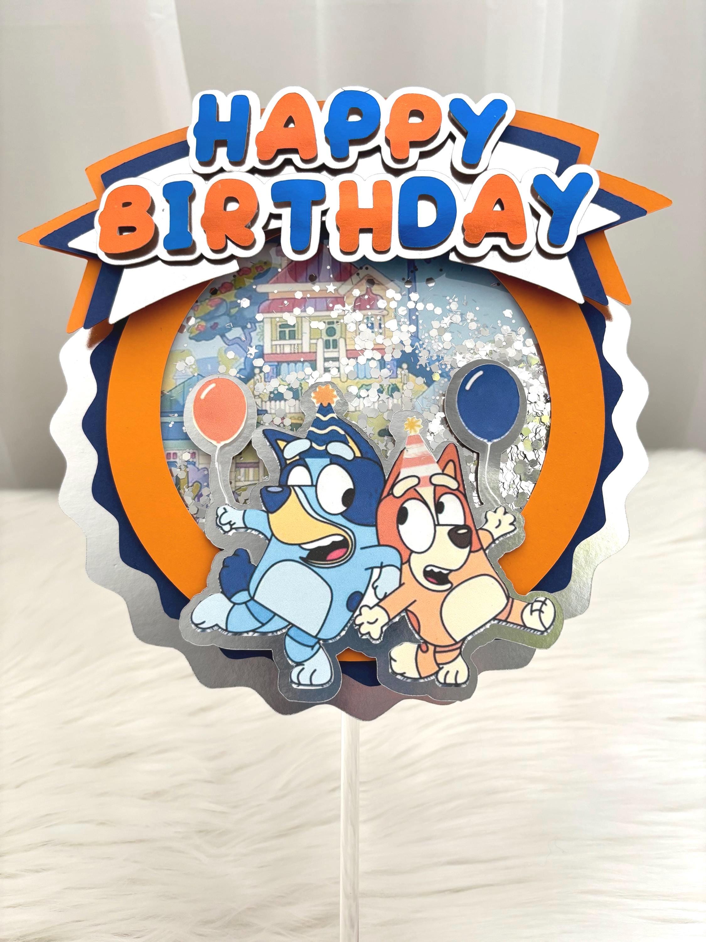 Bluey & Bingo Shaker Cake Topper