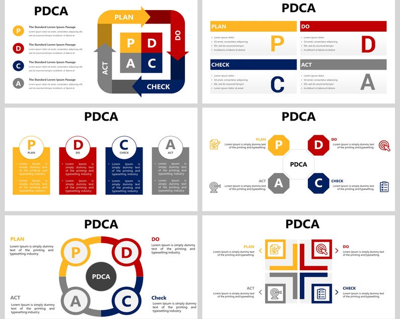 PDCA PowerPoint Template, Pdca cycle, PDCA Infographics, Plan Do Check Act, Continuous Improvement, Quality Management, Process Improvement, Deming wheel, Deming Cycle, The Deming Cycle, PDCA Infographics, PDCA Model, Lean Manufacturing, Kaizen Method, PDCA PowerPoint, PDCA template, PDCA presentation, Lean management, PDCA Sigma tools, Improvement Cycle,