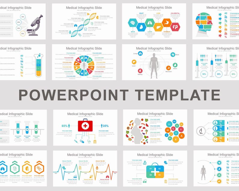 Slide Topic Health Customized Medical Powerpoint Template, Nursing Presentation Template ...