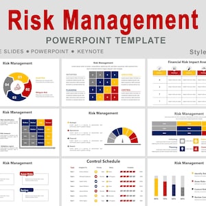 Risk Management PowerPoint template, enterprise risk management, risk management framework, risk management plan template, composite risk