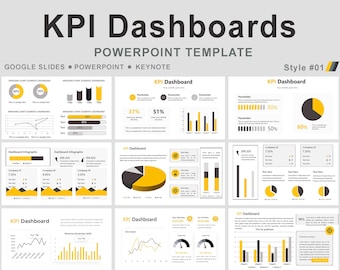 editable KPI Dashboard Powerpoint Template, KPI Dashboard Kit PowerPoint Templates, kpi dashboard business, KPI modern powerpoint template