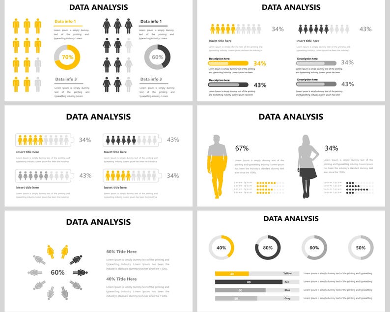 Powerpoint Data Visualization Inspo Data Analysis Powerpoint Template, Data Analysis Infographics, Data ...