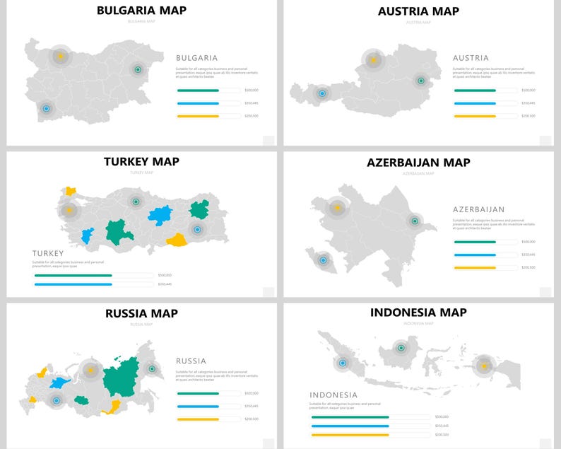 Editable Maps Powerpoint, World Map Powerpoint, Editable Map Usa ...