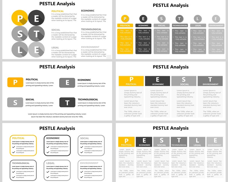 PESTLE Analysis Powerpoint Template, Pestel, PEST, PESTLE Analysis ...