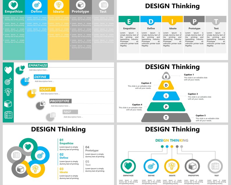 Design Thinking Powerpoint Template, Design Thinking Process, Design ...