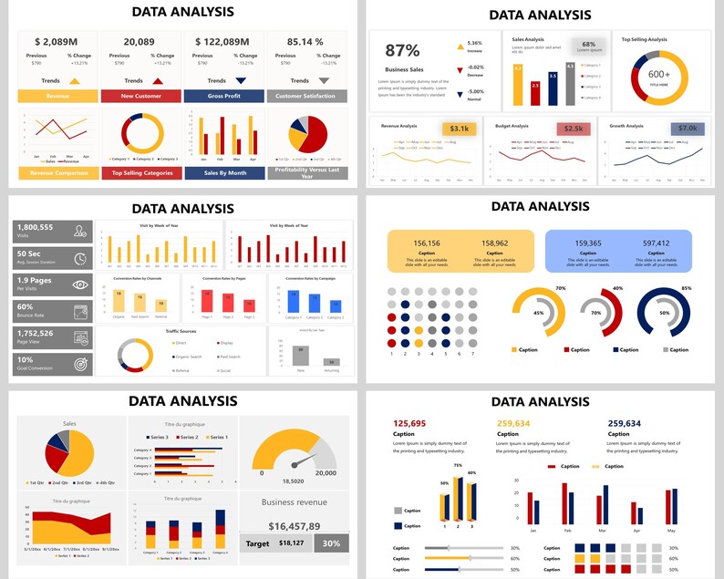 Data Analysis Powerpoint Template, Data Analysis Infographics, Data ...
