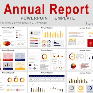 Annual Report PowerPoint Template, Annual company report Template, annual report presentation, Sales Report, Finance dashboard,KPI Dashboard