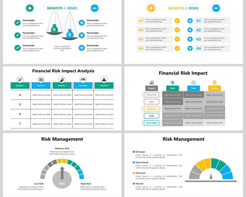 Risk Management Powerpoint Template, Enterprise Risk Management, Risk ...