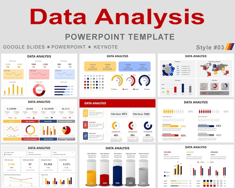 Data Analysis Powerpoint Template, Data Analysis Infographics, Data ...