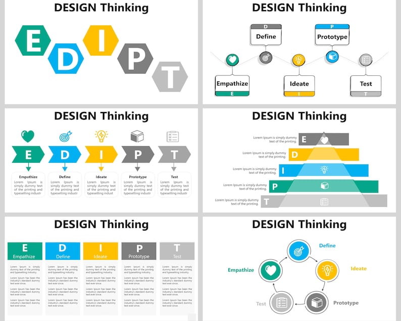 Design Thinking Powerpoint Template, Design Thinking Process, Design ...