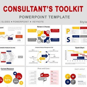 Consulting Toolkit PowerPoint template, management consulting toolkit, Project Management, Strategic Presentation Templates for Professional