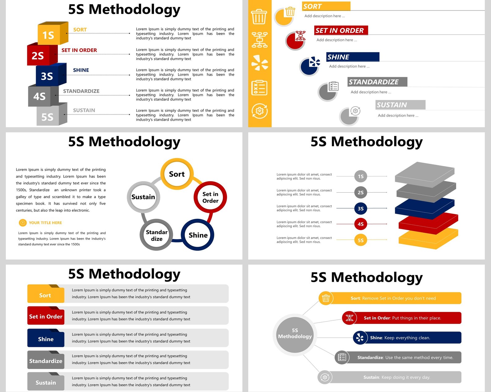 5s Methodology Powerpoint Template, 5s Lean, 5s Cleaning, 5s Lean ...