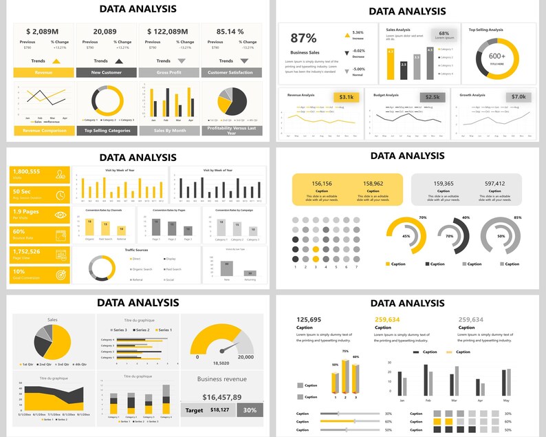Data Analysis Powerpoint Template, Data Analysis Infographics, Data ...