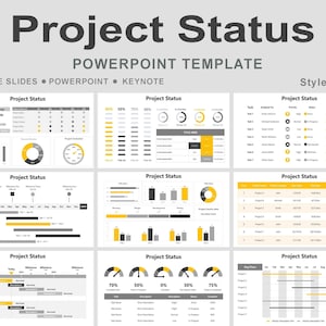 Projektstatus Power Point Vorlage, Projektstatus Bericht Vorlage, Projekt Status Dashboard, Fortschritt Projekt Projekt, Fortschritt Tracker
