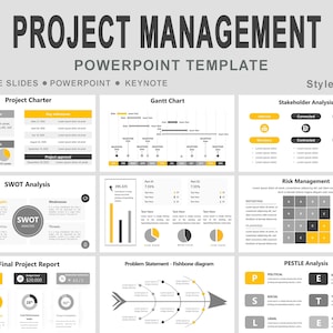 project management powerpoint template, project management powerpoint presentation, project management template, Project Planning Management