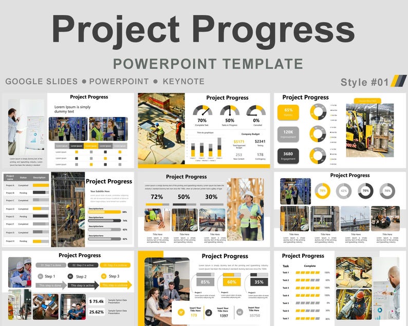 Project Progress Report Ppt, Project Status Powerpoint Template ...