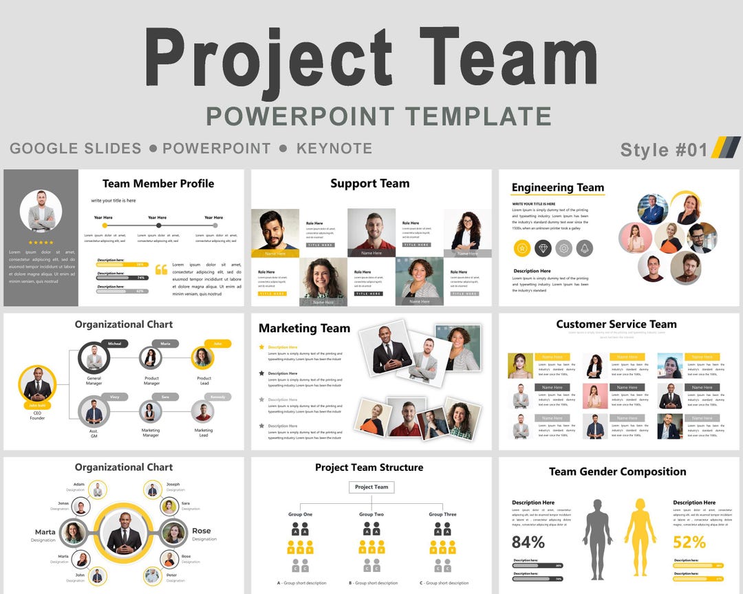 Project Team Powerpoint Template, Team Body Project, Project Team ...