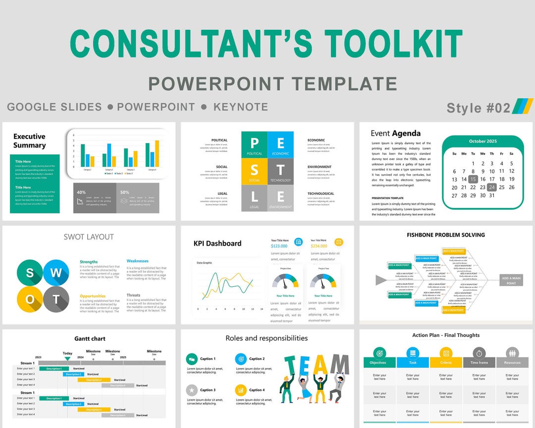 Consulting Toolkit Powerpoint Template, Management Consulting Toolkit ...
