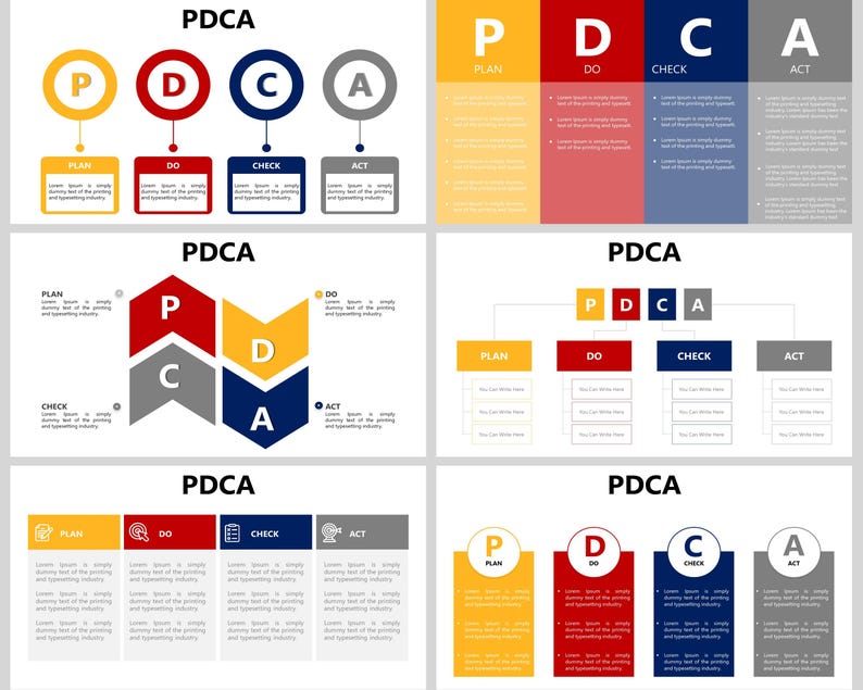PDCA PowerPoint Template, Pdca cycle, PDCA Infographics, Plan Do Check Act, Continuous Improvement, Quality Management, Process Improvement, Deming wheel, Deming Cycle, The Deming Cycle, PDCA Infographics, PDCA Model, Lean Manufacturing, Kaizen Method, PDCA PowerPoint, PDCA template, PDCA presentation, Lean management, PDCA Sigma tools, Improvement Cycle,