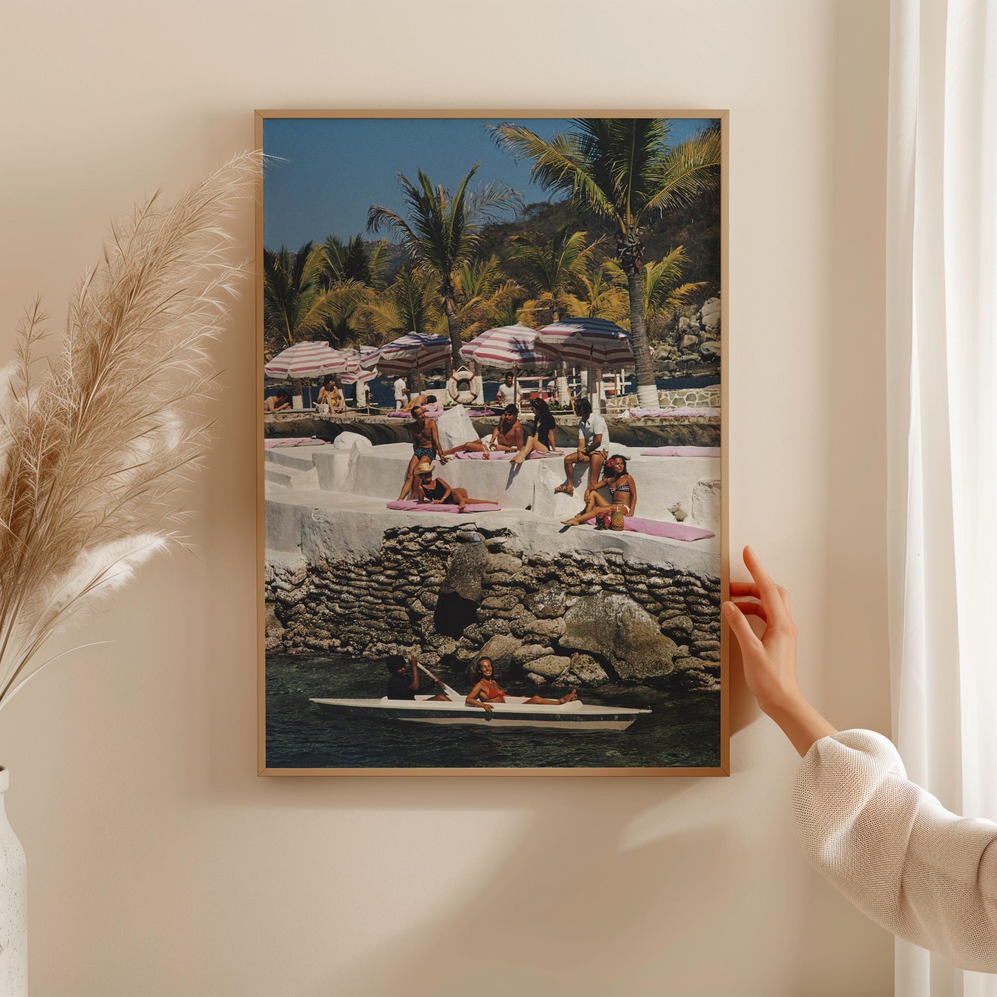 Schlanke Arons La Concha Klientel Stil Vintage Glamour Digital Art Print Modernes Dekor Vintage Kunst Geschenk für ihn oder sie
