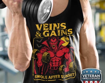 Divertente canotta da palestra a tema D&D, maglietta da allenamento con vampiri di Dungeons and Dragons, regalo retrò per Dungeon Master muscoloso