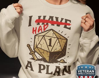 Funny Dungeons and Dragons Roleplay Sweatshirt, Humorous DnD Geeky sweater, Dungeon Master D20 Fantasy Gift