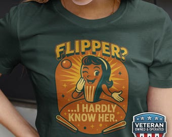 Funny Retro Pinball Shirt, Humorous Vintage Arcade Tee, Gamer Dad Joke Gift