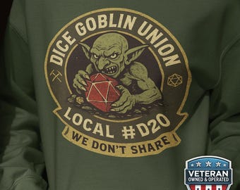 Suéter divertido de dados goblin DnD, camiseta parodia de Dungeons and Dragons d20, regalo para jugadores de rol de Dungeon Master