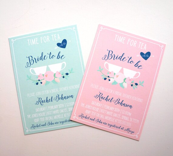 Time For Tea With The Bride To Be Tea Party Bridal Shower Etsy