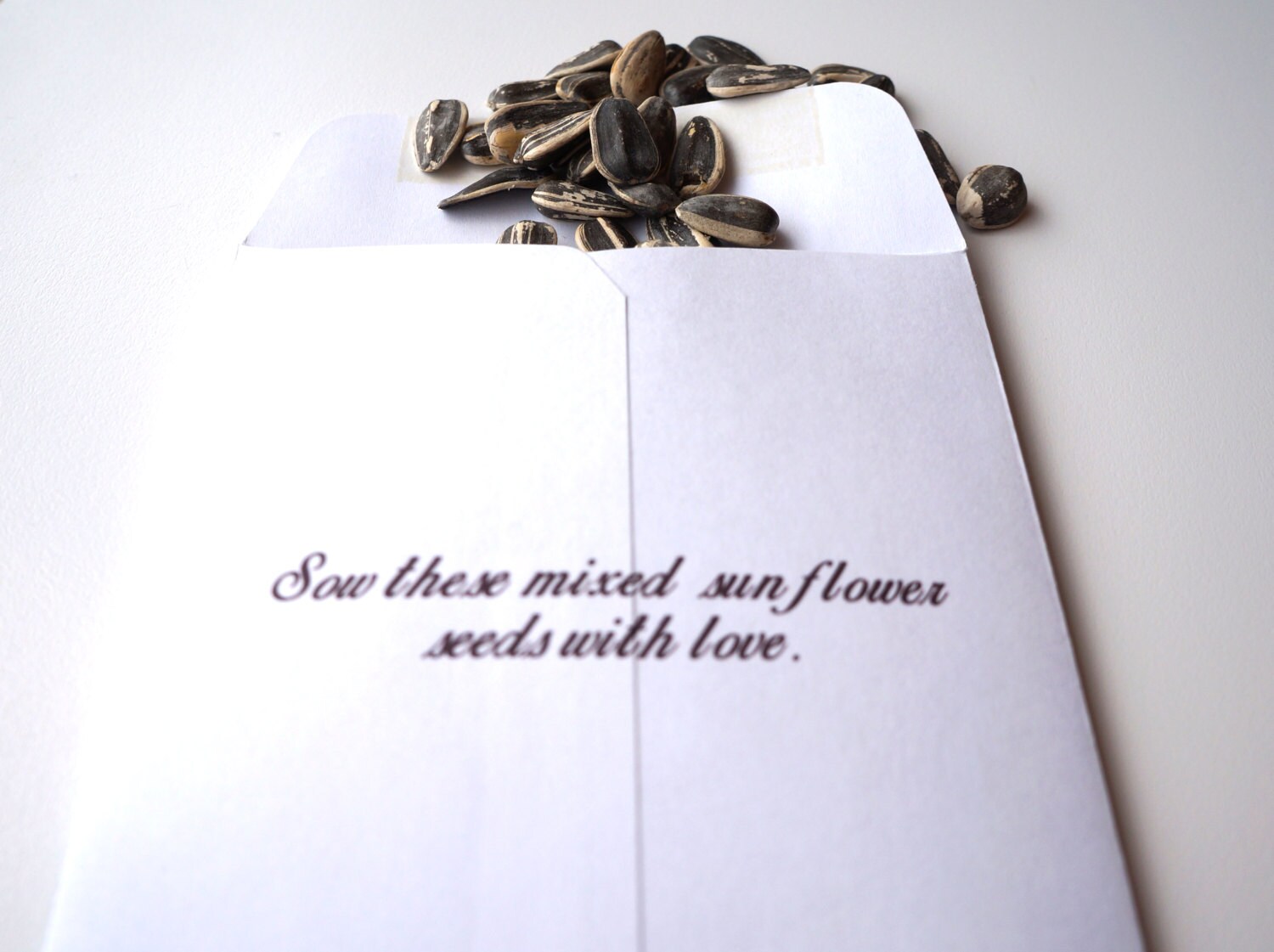 Sunflower Seed Packet Wedding Invitation with RSVP Postcard Etsy