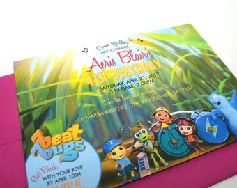 Beat Bugs Birthday Invitation Printable DIGITAL DESIGN