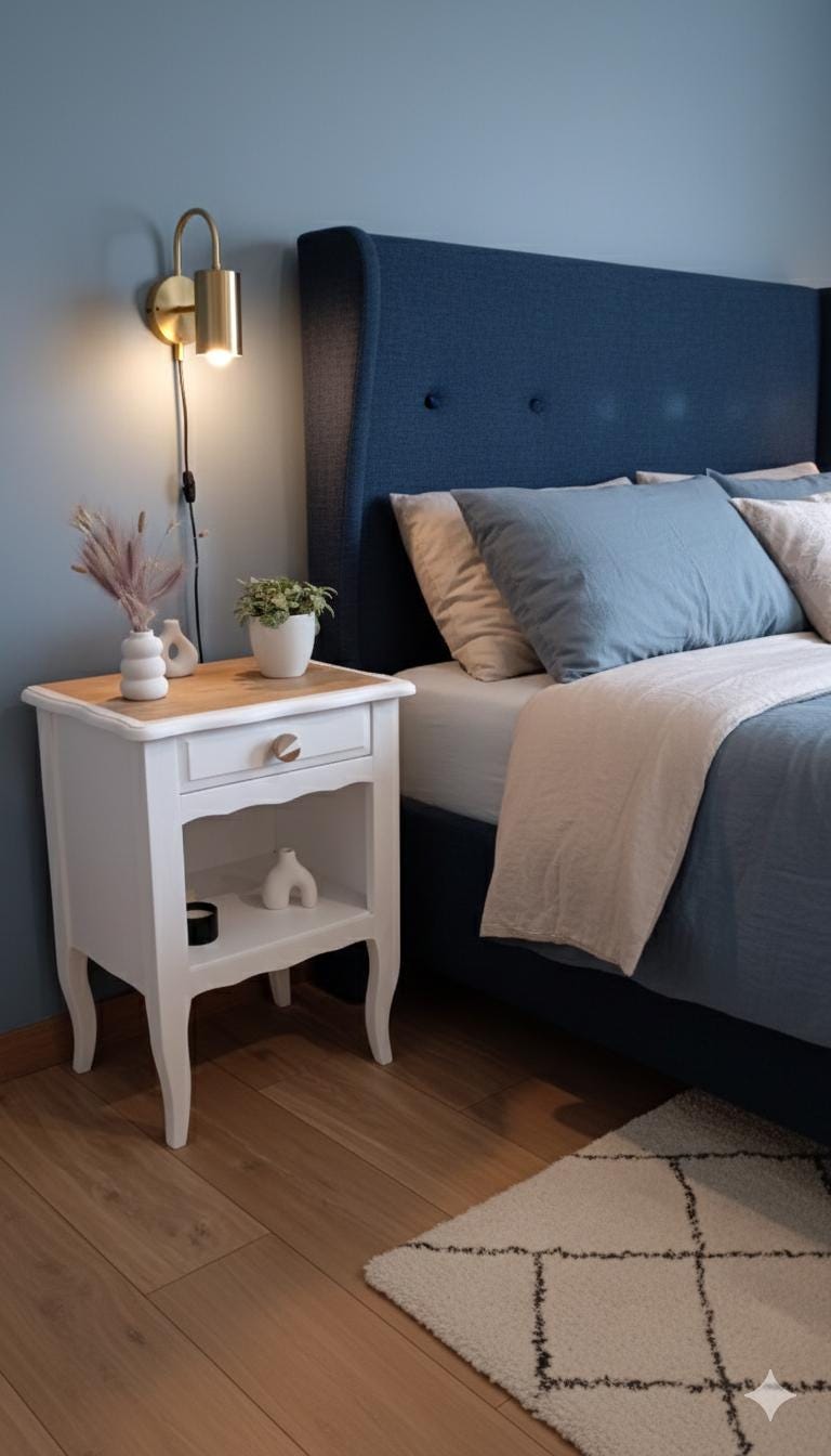 Meuble De Rangement Blanc Et Bois - Meuble D'appoint Bout Canapé Table Nuit Blanche