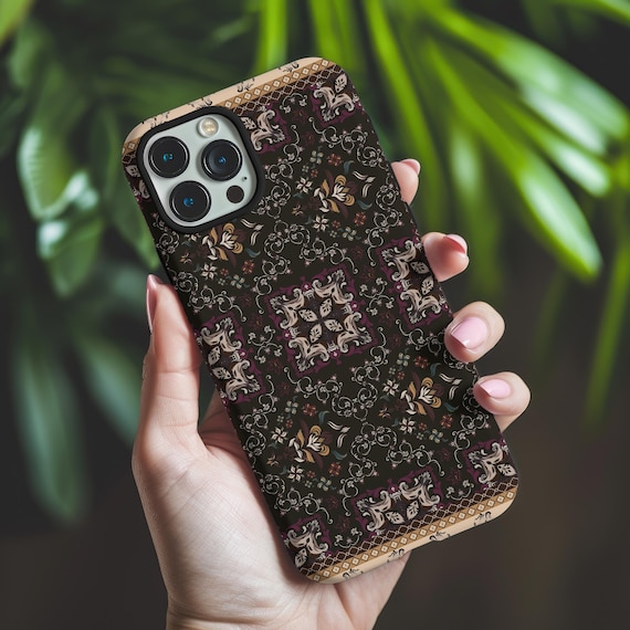 Vintage Carpet Phone Case, Persian Rug Aesthetic iPhone Cover