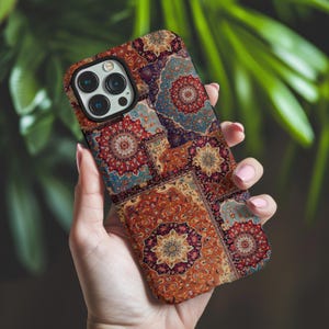 Vintage Persian Carpet Phone Case, Boho Carpet iPhone Cover, Elegant Samsung Case, Aesthetic Phone Case, Unique Gift for Her