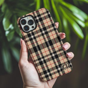 スマホアクセサリー Burberry iphone14pro case Buy Burberry Cross Lines Pattern iPhone 14 Pro Max Back