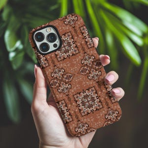 Vintage Carpet Phone Case, Persian Rug Aesthetic iPhone Cover, Vintage Inspired Samsung Case, Elegant Phone Case, Unique Phone Cover