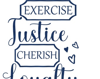 Exercise Justice, SVG,jw printable greeting card - jw gift  - Jehovah - best life ever