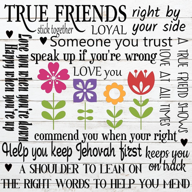 Download SVG True Friends Jw Gifts Best Life Ever Jw Org | Etsy