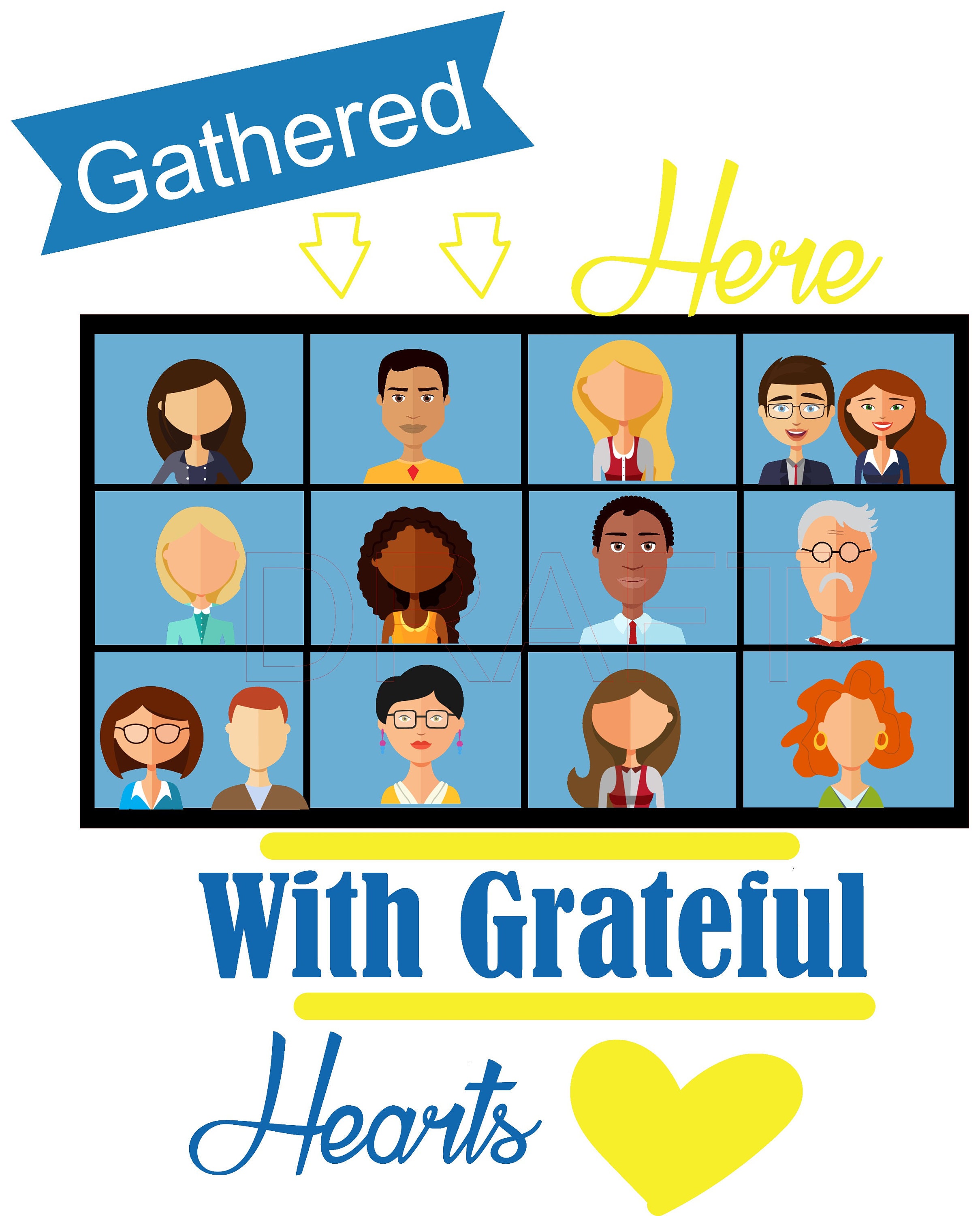 JW Zoom Meeting Printable Gathered Here Jw Social Isolation - Etsy