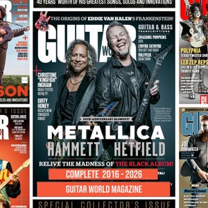 140+ GUITAR WORLD-tijdschriften, digitale uitgaven, pdf-collectie | Vintage gitaargeluid, muziekplaten, rock-'n-roll | Akkoorden, nieuws, 2026 recensie