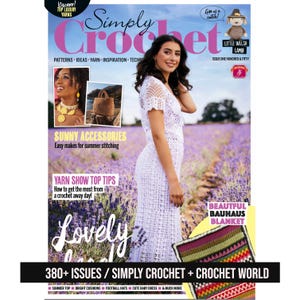 Revista Digital SIMPLY CROCHET + Mundo Crochet / Más de 380 Números / Vestido Hecho a Mano, Suéter Nuevo, Diseño Divertido, Moda, Patrón Amigurumi, Bolsos