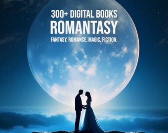 Más de 300 libros electrónicos de romance, colección de libros digitales de fantasía romántica / novelas de romance oscuro, brujas románticas, amor vampírico, misterio mágico, colección en formato ePub.