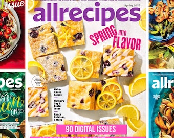 ALLRECIPES Magazine, 2014 -2025| 90 DIGITAL Issues, Complete 11 Years | Home Cooking, Tasty Recipes | Breakfast, Wine, Food, Cookbook PDF