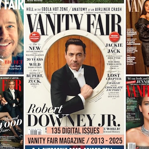 135 VANITY FAIR magazines | Digital Issues 2013 - 2025 | Hollywood Fashion, Luxury Style, Pop Culture | Download PDF | Trends, News, Photos