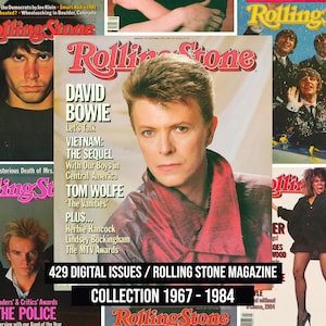 1967 - 1984, tijdschrift ROLLING STONE | 420+ digitale uitgaven | Muziek uit de jaren 70, rock-&#39;n-roll, klassieke bands, punkgeluid | Vintage pdf, David Bowie