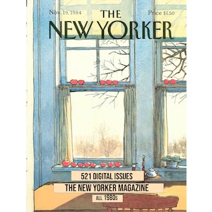 Set completo di riviste NEW YORKER degli anni '80 / 522 numeri digitali / Stile di vita retrò, NewYorker, vecchio set eBook / Scarica Vintage NY City Life