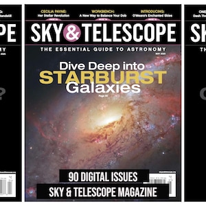 Rivista SKY & TELESCOPE / 90 numeri digitali 2017-2025 / Astronomia d'epoca, cielo notturno, astrofotografia / Collezione di pianeti, stelle e galassie